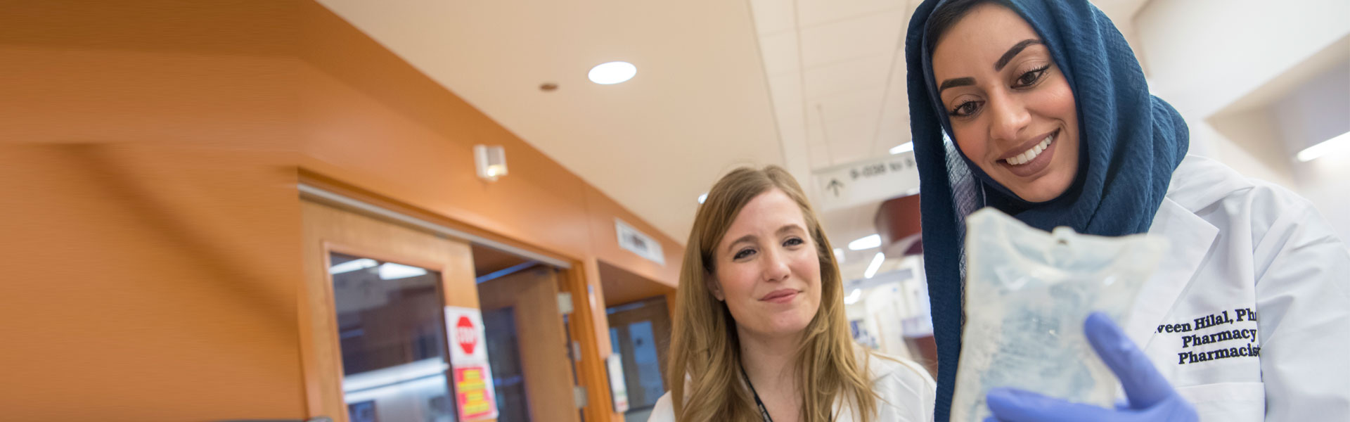 Portrait of two female pharmacists